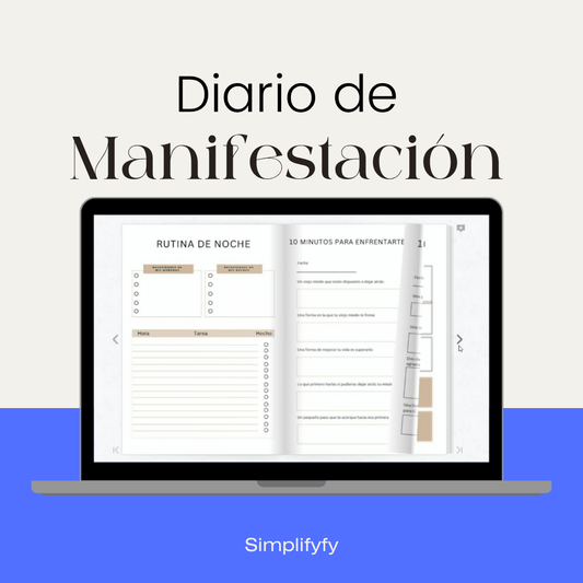 Diario de manifestación, journal de abundancia, gratitud