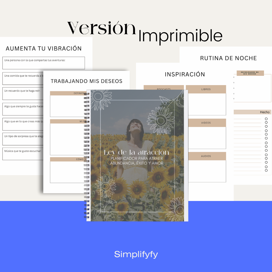 Diario de manifestación, journal de abundancia, gratitud